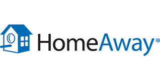 Home Away logo and illustration on a white background
