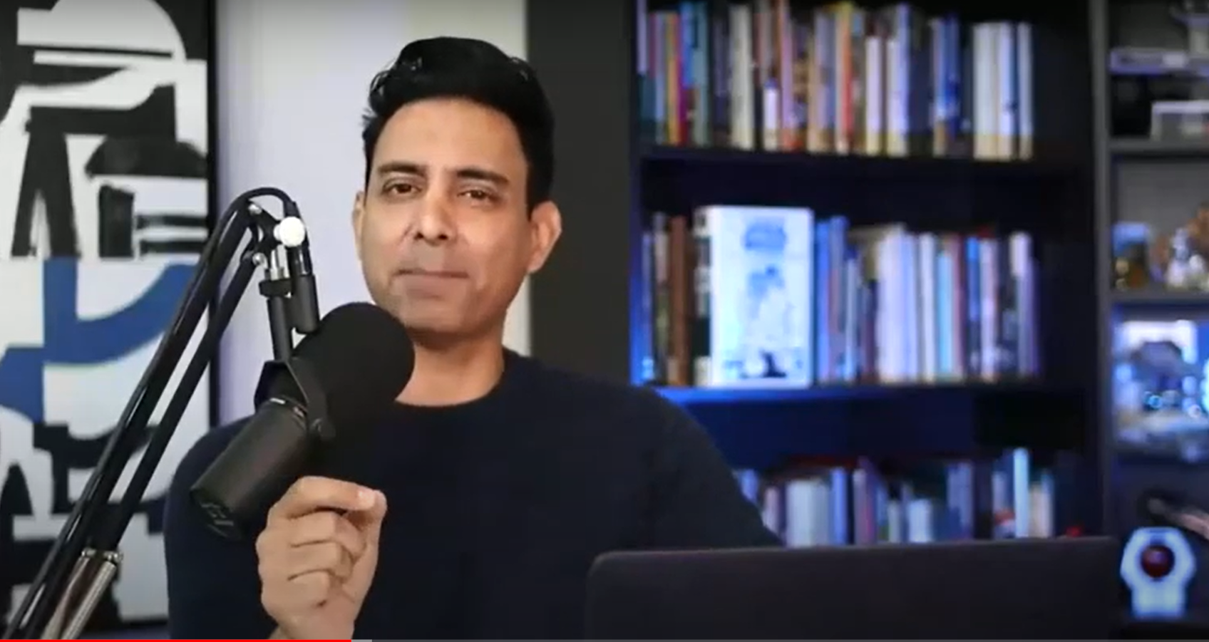 Roger Rohatgi giving a speech in podcast